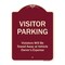 Signmission Designer Series-Visitor Parking Violators Will Be Towed Away Vehicle Owner, 24" x 18", BU-1824-9870 A-DES-BU-1824-9870 - alternate 1